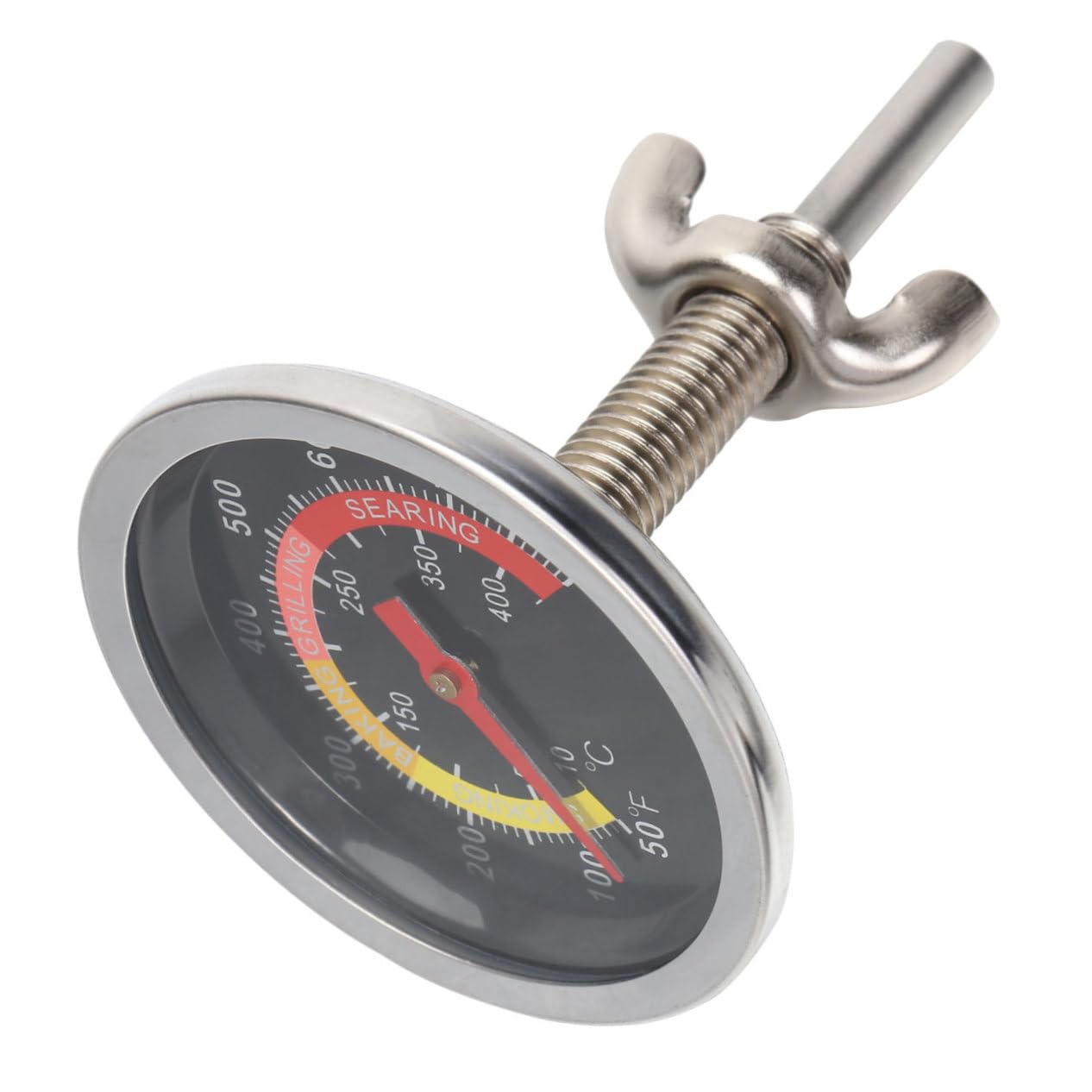 Ciieeo 1pc Grill Temperature Meter Digital Oven Replacement Temperature Probe Temperature Gauge Black Stainless Steel