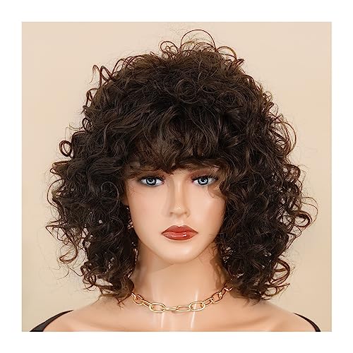 Perruque frisée courte pour femme noire style afro idéal pour fêtes et quotidien