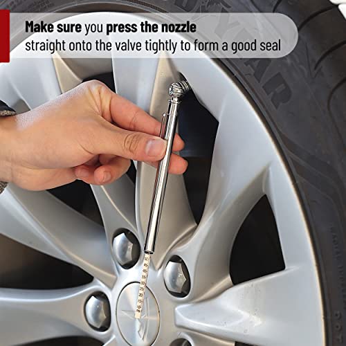 Image of UNCO- Pencil Tire Pressure Gauge, 3 Pack, 10-75 PSI, Pencil Air Pressure Gauge for Tires