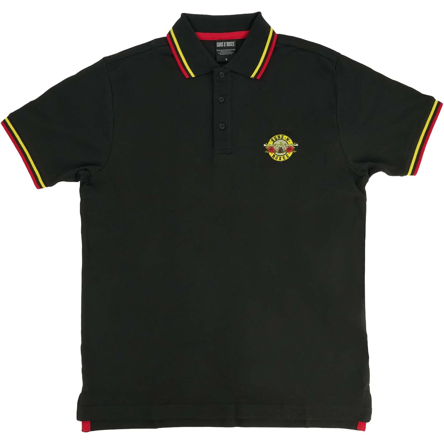 Guns N' Roses Classic Logo Polo Shirt Black M