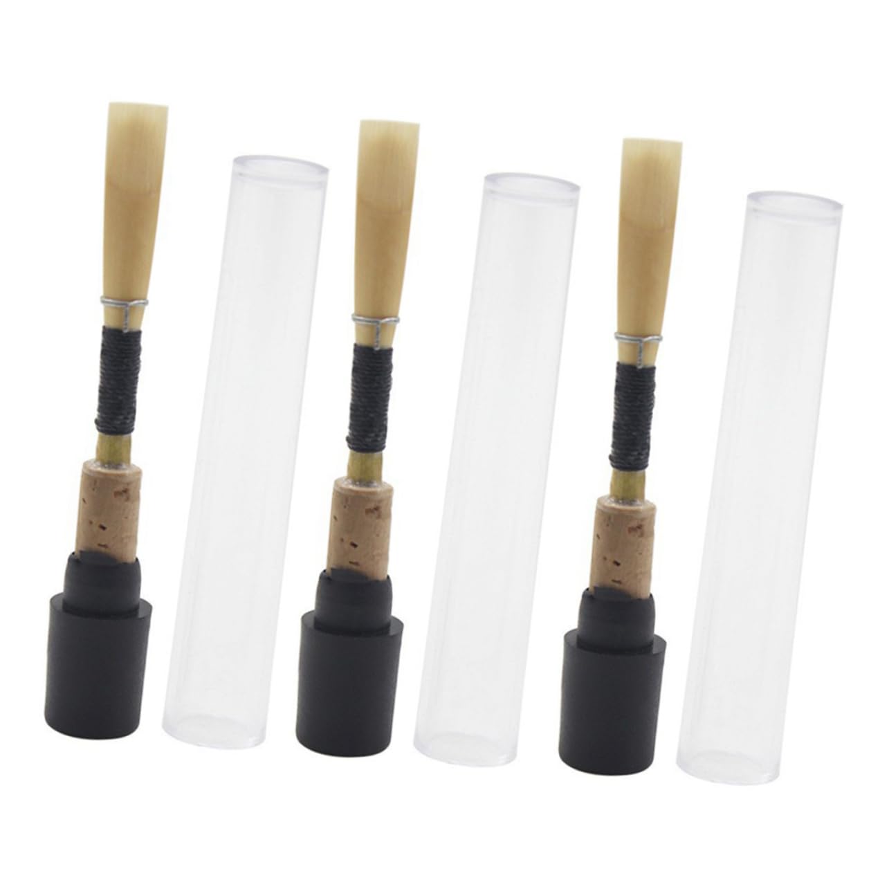 Cañas para Oboe Negras 3 Piezas para Principiantes, Cañas de Oboe Duraderas Resistencia Media, Accesorios Compactos para Instrumentos de Viento y Uso en Estudiantes