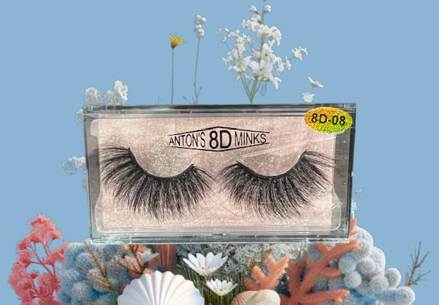 ANTON'S 8D MINK LASHES LOT OF (5) 8D-08