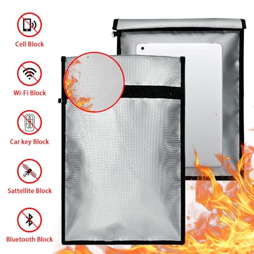 Bolsa de dinheiro à prova de fogo – Bolsa de armazenamento à prova de fogo | Suporte de documentos p