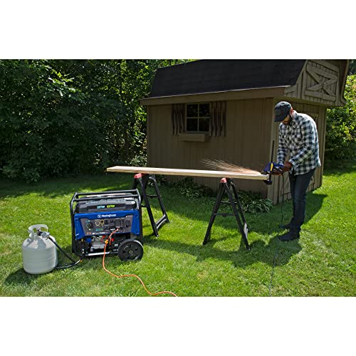 Westinghouse Outdoor Power Equipment 9500 Peak Watt Dual Fuel Home Backup Portable Generator, Electric Start, Transfer Switch Ready, Gas & Propane Powered, Co Sensor, Carb Compliant #TOP1