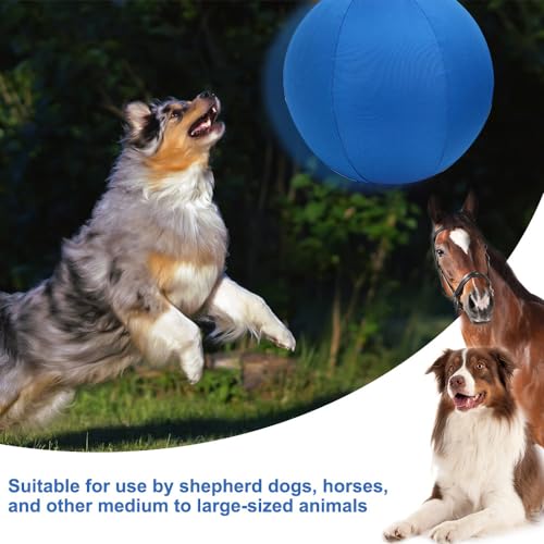 MiOYOOW 18' Große Pferdebälle, Herding Ball Hüteball für Hunde, Selbstunterhaltender Trainingsball für Haustiere zum Pferde, Hunde, Ziegen Unterhaltung im Freien