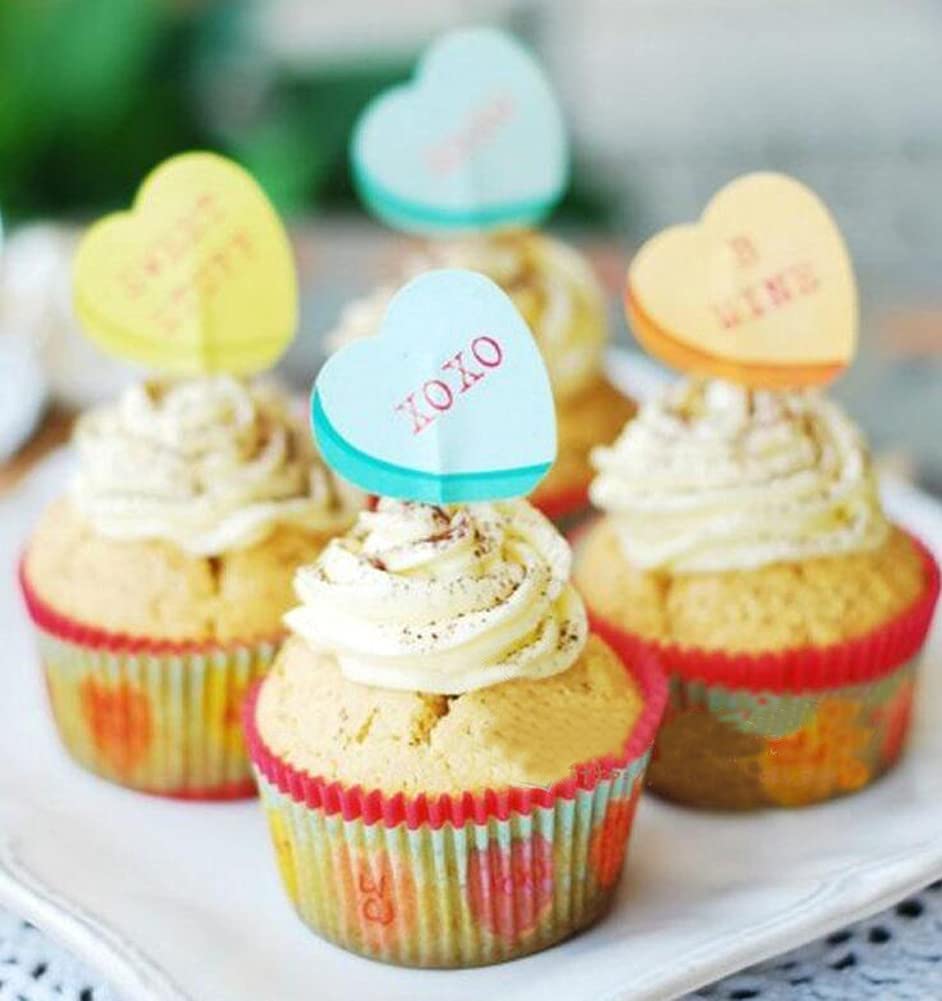 Trimming Shop 100 pirottini per cupcake con bandiera del Regno Unito, per muffin e cupcake, per compleanno di re Carlo III, festa di strada britannica, eventi sportivi britannici, 8 cm