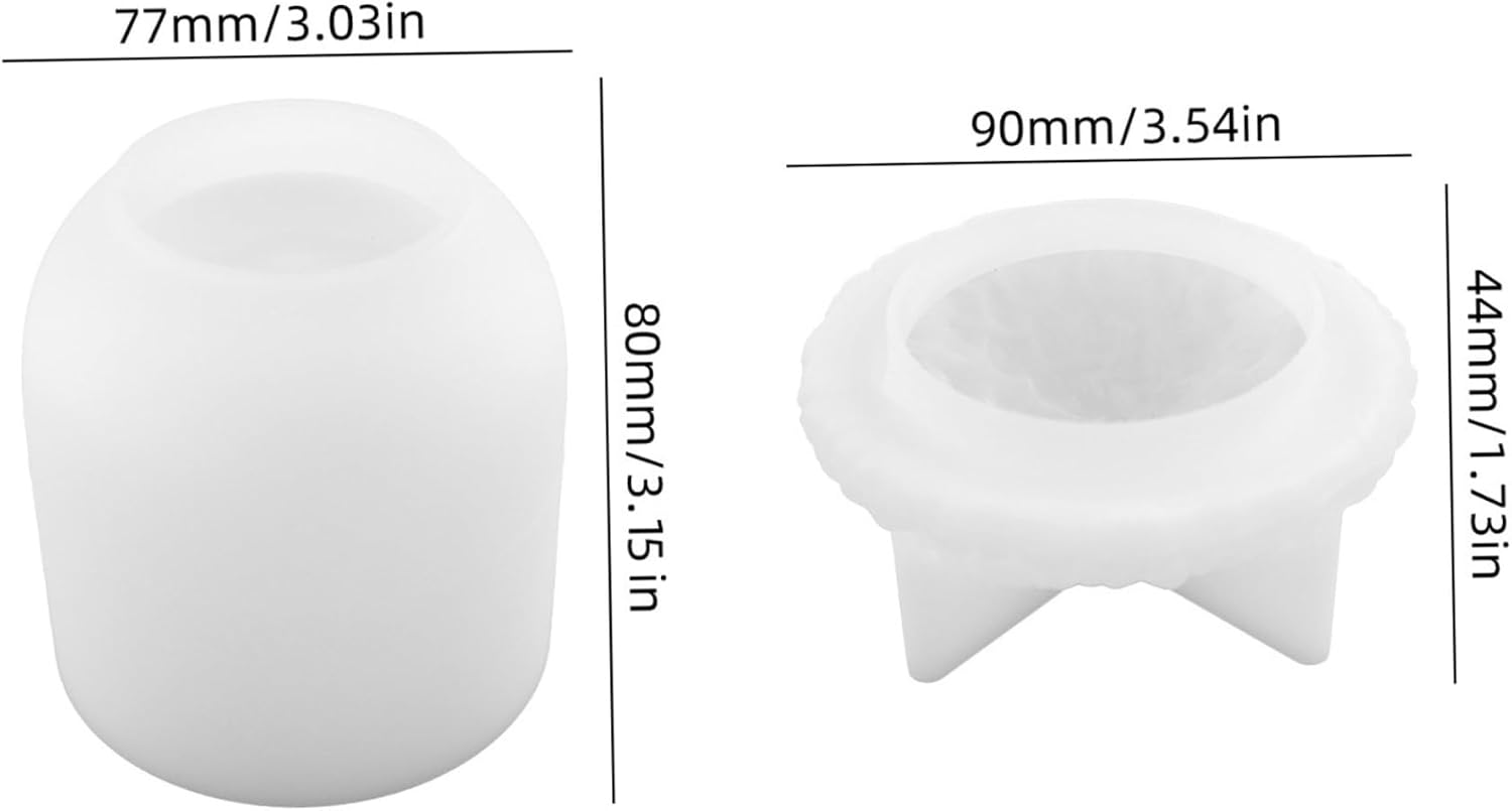 Arts and Crafts for Kids Ages 8-12, Jar Molds for Epoxy Resin Non-Stick Acorn Silicone Christmas Molds with Lid DIY Waterproof Reusable Resin Jar Molds for Jewellery Home Decor image 4