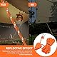 4 Stück Seilratsche,4 M Winddichtes Outdoor Seil mit Ratsche, Abspannseile mit Seilspanner für Outdoor Camping Markise(Orange)