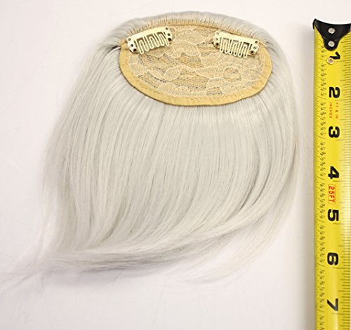 Miniatura 2 de Clip corto en flequillo accesorio de pelo sintético - Marrón caoba