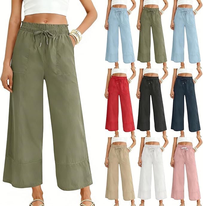 Pantalon en lin femme ample pour en finir avec l'inconfort de la chaleur en été
