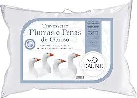Travesseiro 50% Pena de Ganso e 50% Pluma de Ganso Natural - 50 cm X 70 cm