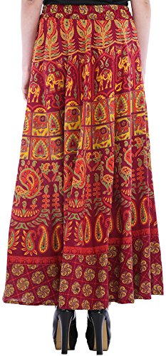 Sanganeri Long Skirt with Printed Elephant3