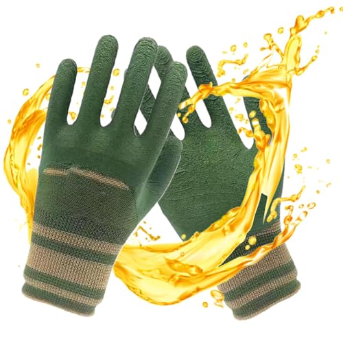 Générique Gants de jardinage pour femmes, gants de jardinage, Gants de jardin de travail de jardin, Outils en caoutchouc résistant aux crevaisons, accessoires imperméables à l'épine