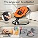 Baby Swings for Infants, Portable Baby Swing for Newborns with Bluetooth, Electric Infant Swing with 5 Speed Motions, 12 Soothing Melodies & Remote Control (Max 20 lbs, Orange)
