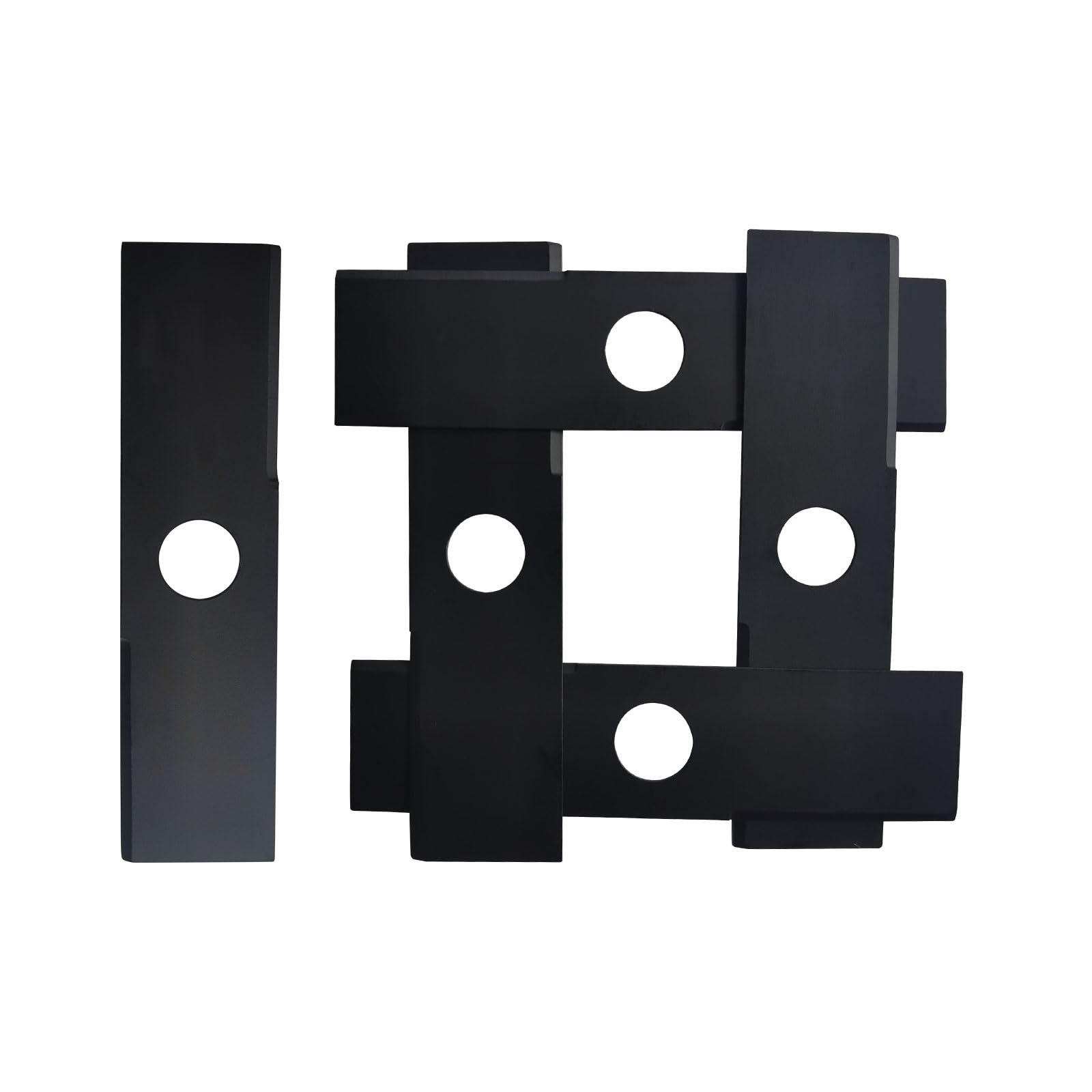 5 cuchillas giratorias para bordeadora (8 x 2 pulgadas) con agujero de 1 pulgada, adecuadas para la mayoría de bordeadoras, compatibles con Stihl, Ego, Echo, Ryobi, Kobalt Edger, reemplaza 720-237-001