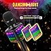 BONAOK Wireless Bluetooth Karaoke Microphone with controllable LED Lights, 4 in 1 Portable Karaoke Machine Mic Speaker for All Smartphones, Birthday Holiday Party Gifts for Kids & Adults(Q36 Black)