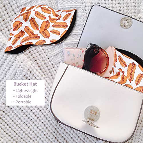 Image of Reversible Bucket Hat for Women Summer Travel Fisherman Cap, Girls Cute Double Side Wear Bucket Cap