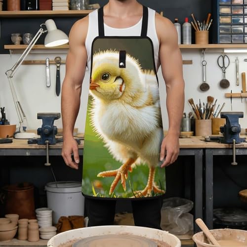 Delantal entero con diseño Cute Chicken Walking unisex miniatura 4