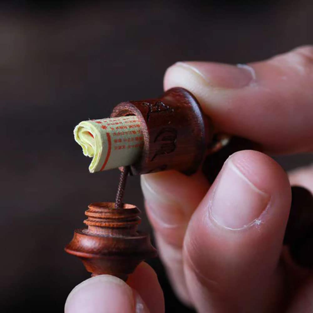 Koraliki Buddy, naszyjnik do medytacji, 11 mm zambijskie drzewo sandałowe, liczydło, bransoletka z koralikami, tybetańska drewniana bransoletka z koralikami buddy, z kółkiem modlitewnym,