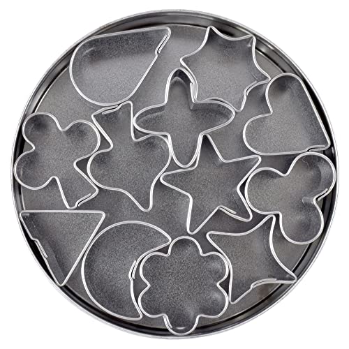 R&M International Cortadores de biscoito em miniatura, formas sortidas, conjunto de 12 peças