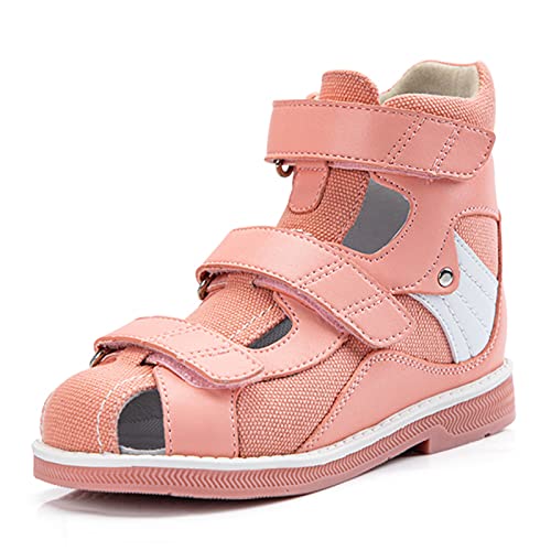 Orthopop Sandalias ortopédicas para niños,Zapatos correctores de punta alta para niñas y niños con soporte para el arco y el tobillo