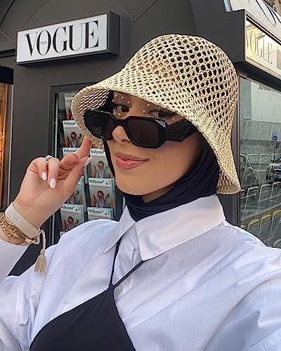 COASION Retro 90s Rectangle Sunglasses for Women Fashion Sun Glasses Vintage Small Square Frame UV400 Protection Eyewear2
