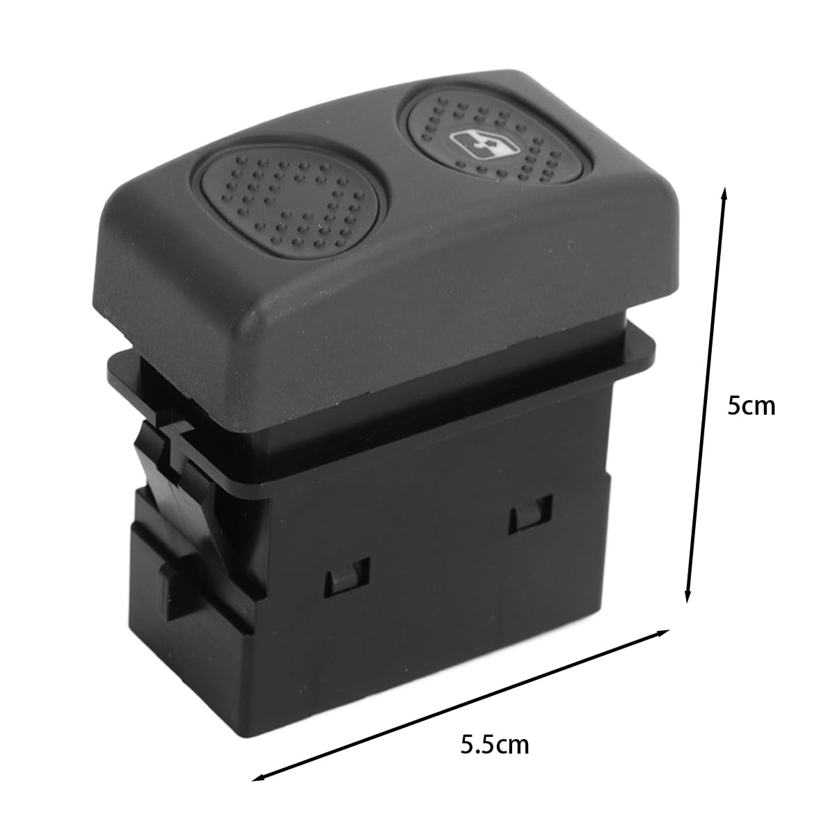 Ludom Interruttore alzacristalli Elettrico di Ricambio per Pulsante di retromarcia, 12 V, Numero 504096615