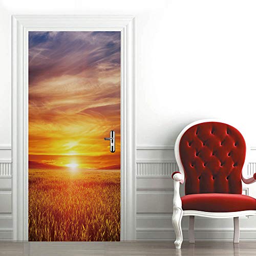 Trompe l'oeil auto-adhésif vinyle affiche de porte premium