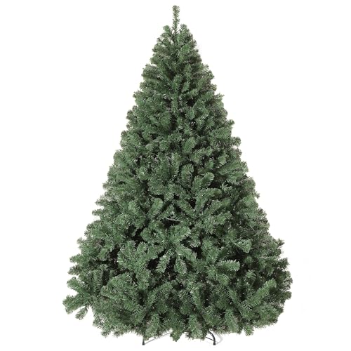 7.5 ft Artificial Christmas Tree, Realistic Premium Spruce Hinged Christmas