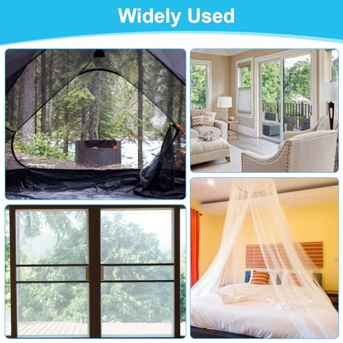 UKOFEW 100 Stück Fliegengitter Reparatur Set,Fliegengitter Reparatur Klebeband,Insektennetz-Reparaturset,für Fliegengittertüren, Moskitonetz, Insektenschutz Fenster