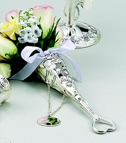 HEART TUSSIE MUSSIE WITH PLATE - HEARTTUSSIE MUSSIE W/ ENG. PLATE, SILVER PLATED.