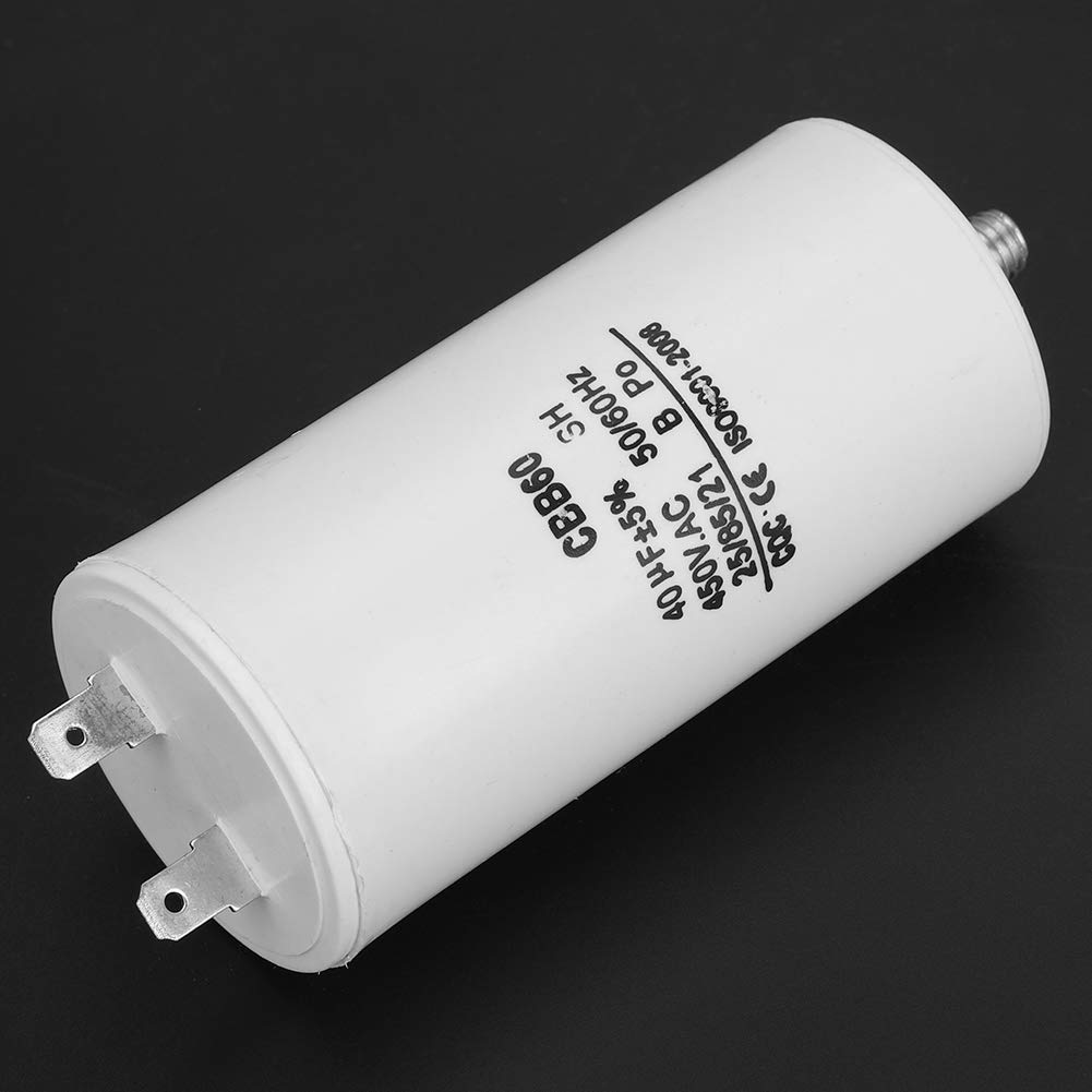cyclingcolors AnlaufKondensator MotorKondensator CBB60 12,5uF 450V 2 kabel 100mm Kondensator Elektromotor Kompressor Rasenmäher