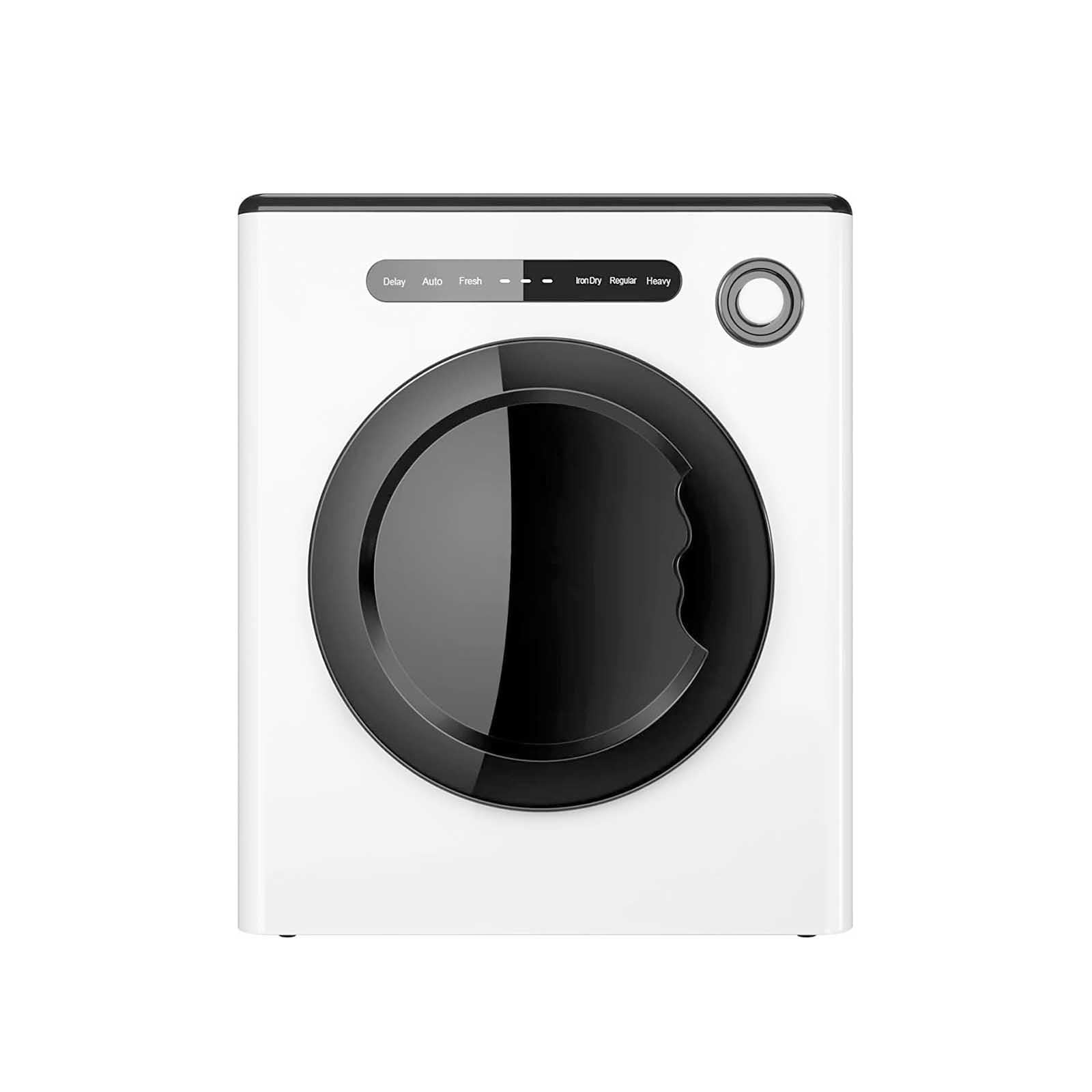 Kompakter Waschtrockner, Tragbarer 800-Watt-Wäschetrockner, Intelligente Vorwärts- Und Rückwärts-Anti-Verwicklungsfunktion, Geeignet Für Kleine Räume Wie Wohnungen Und Mietwohnungen. White