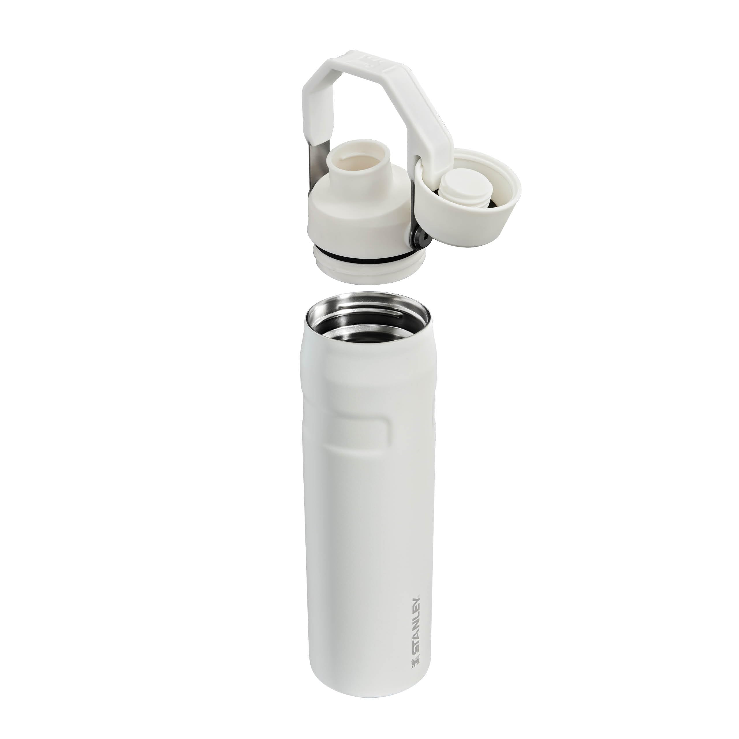 STANLEY 1913 Iceflow Fast Flow Trinkflasche Sport 0.6L - Frost | Kühlt 10 Std. - Auslaufsicher - BPA-frei - Spülmaschinenfest