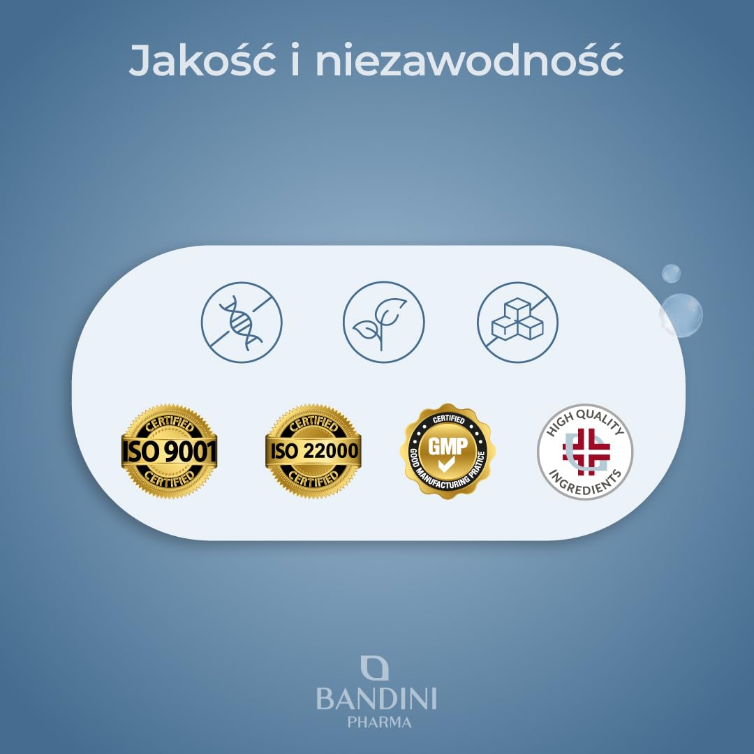 Bandini® Bisglicynian magnezu 350mg | 180 Kapsułek z witaminami B1, B6, B12 | 2-miesięczny zapas | Glicynian magnezu wysoka jakość i biodostępność | Suplement mięśniowy, układ nerwowy, stres, kości | Chelat na dawkę wzbogacony witaminą B1, B6, B12, przeci