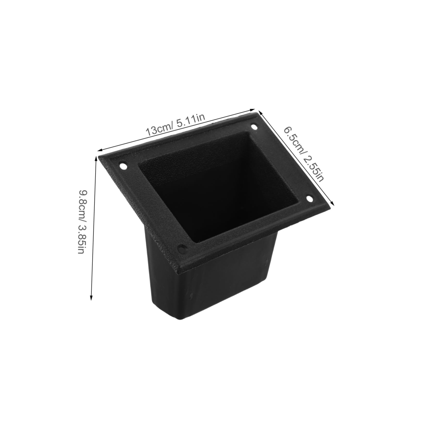 Cabilock 8pcs Thickened Speaker Handles Lift Pull Handles for Stage Boxes Tool Boxes and Compact and Lightweight Design Modern Black Finish Versatile Replacement Accessory