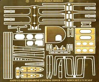 White Ensign Models 1/72 Gato Class Conning Tower Photoetch Enhancement Parts