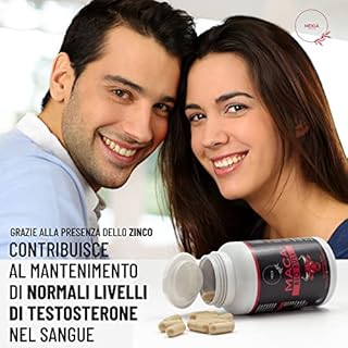 Mekià® Tribulus Terrestris e Maca Peruviana nera con L Arginina. Integratore uomo alte prestazioni + Vitamine B + Zinco, boost testosterone .Incremento Massa Muscolare Potente Energizzante Uomo