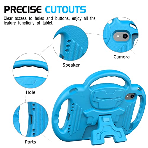 Avawo Kids Case For Ipad Mini 6 2021 8.3 Inch, Ipad Mini 6Th Generation Case - With Shoulder Strap, Shockproof Lightweight Handle Kickstand Kids Case For Ipad Mini 6Th Generation 8.3 Inch 2021, Blue #TOP5