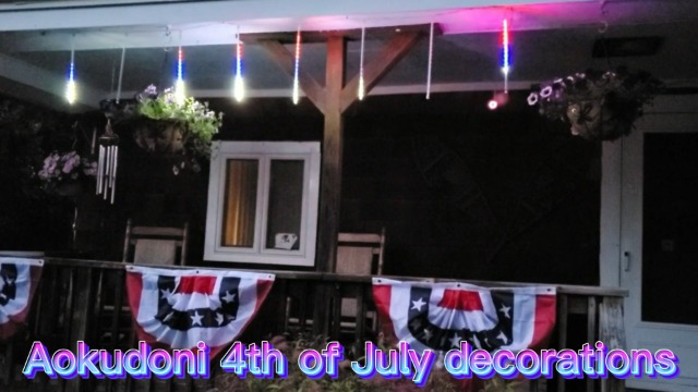 4th of July Decorations Outdoor, 12 Inch Red White and Blue