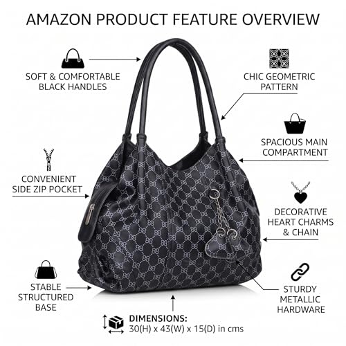 Image of Fostelo Women's Style Diva Satchel Tote Handbag for Women | Ladies Purse | Stylish Shoulder Bag | Gift For Women