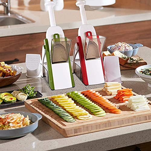 Mandolina con 4 modos para cortar y picar alimentos miniatura 6