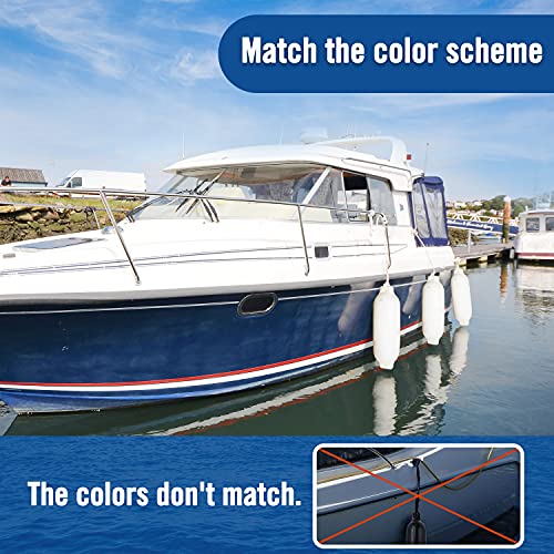 Image of Affordura Boat Fender 4 Pack Boat Bumpers Fenders with 4 Ropes