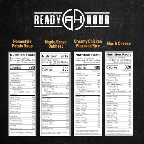 Ready Hour 72-Hour Emergency Food Kit Sample - Survival Meals Variety Pack for Disaster Prep, Freeze-Dried/Dehydrated Camping Food, Bug Out Bag MRE Alternative, Preparedness & Power Outage Supplies - Image 2
