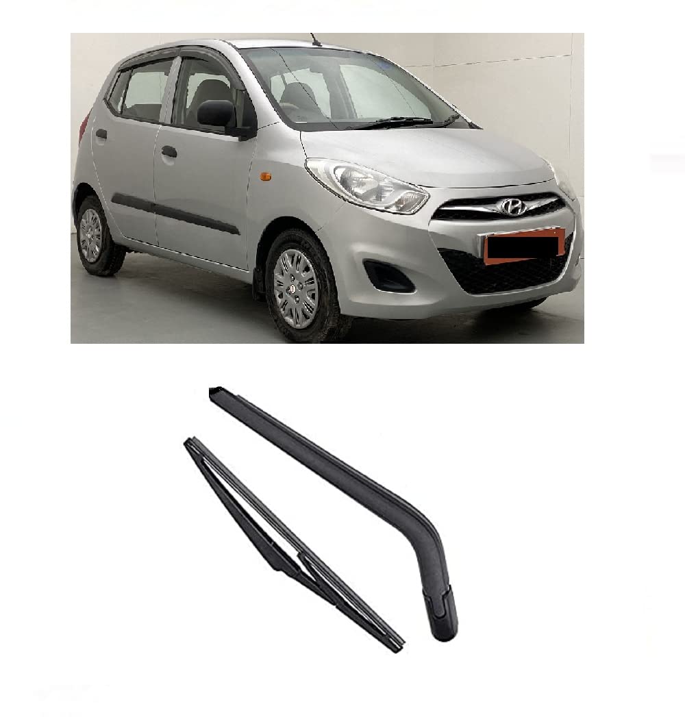 CLOUDS Plastic Rubber Rear Wiper Blade Set for Hyundai I-10 - Pack of 2-image-10