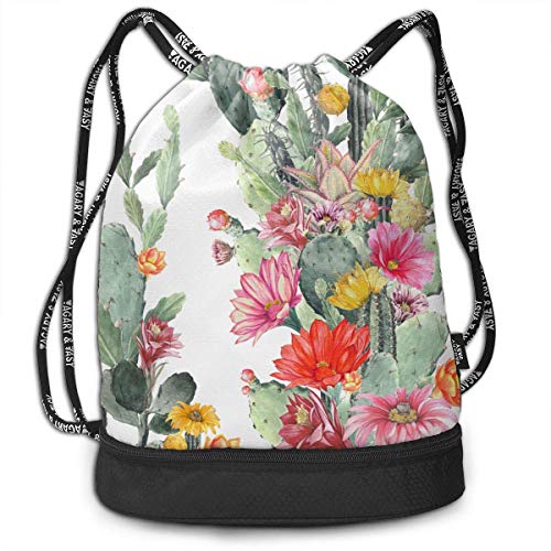 Wwoman Mochila con cordón Ajustable para Hombres y Mujeres Bolso de viga Ligera  Escolar