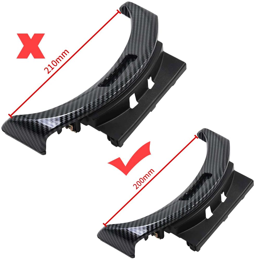 20CM Copri bracciolo consolle Interruttore del vano portaoggetti centrale compatibile con Mercedes C class W205 C200 C250 C300 C400 GLC W253 GLC200 300 A2056803407 (Fibra di carbonio)