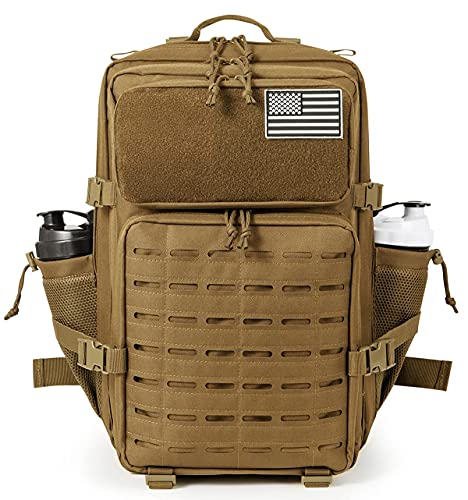 Image of QT&QY 45L Military Tactical Backpacks For Men Camping Hiking Trekking Daypack Bug Out Bag Lage MOLLE 3 Day Assault Pack