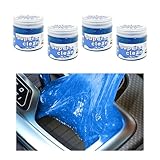 Sylvil 4 PCS Car Cleaning Gel, Auto Detailing Putty Gel Detail Mud Removal Tool Kit, Interior Crevice Cleaner Slime for Air Vent Keyboard Dashboard Dust, Universal Car Accessories (Blue)
