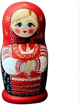 ロシア雑貨　イリーナ・ゾリナ　マトリョーシカ　水色の民族衣装 ロシア雑貨 イリーナ・ゾリナ マトリョーシカ 水色の民族衣装 ロシア